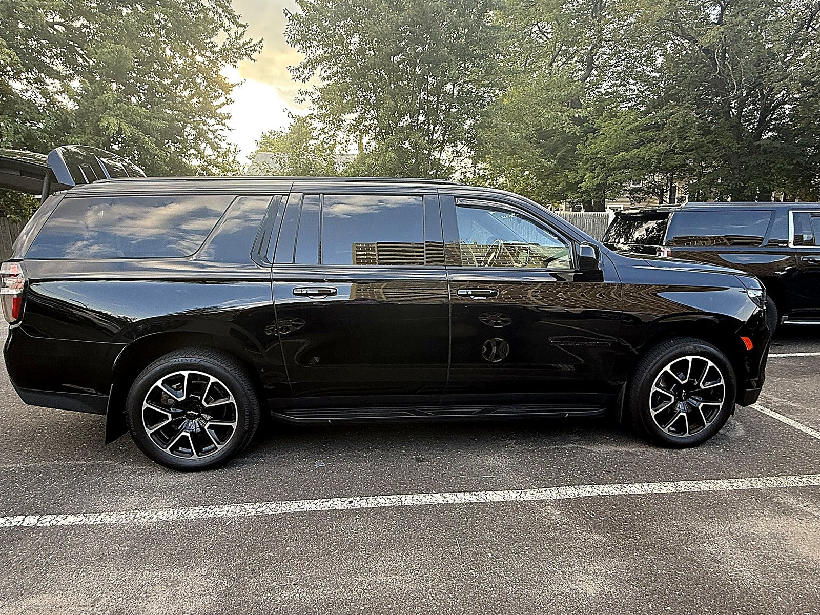Black SUV side profile